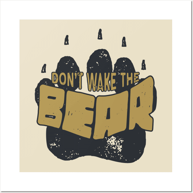 don t wake the bear trace Wall Art by Mako Design 